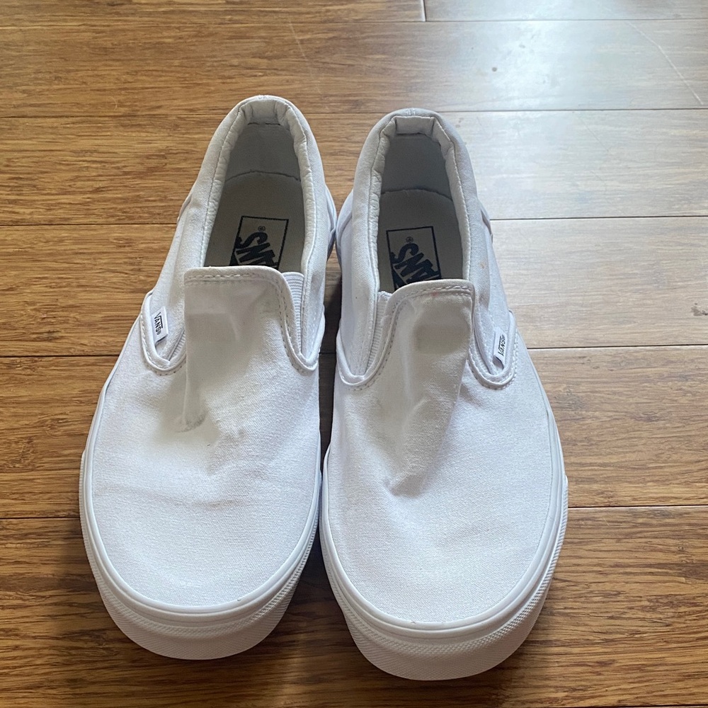 Vans Classic White Slip-On Shoes